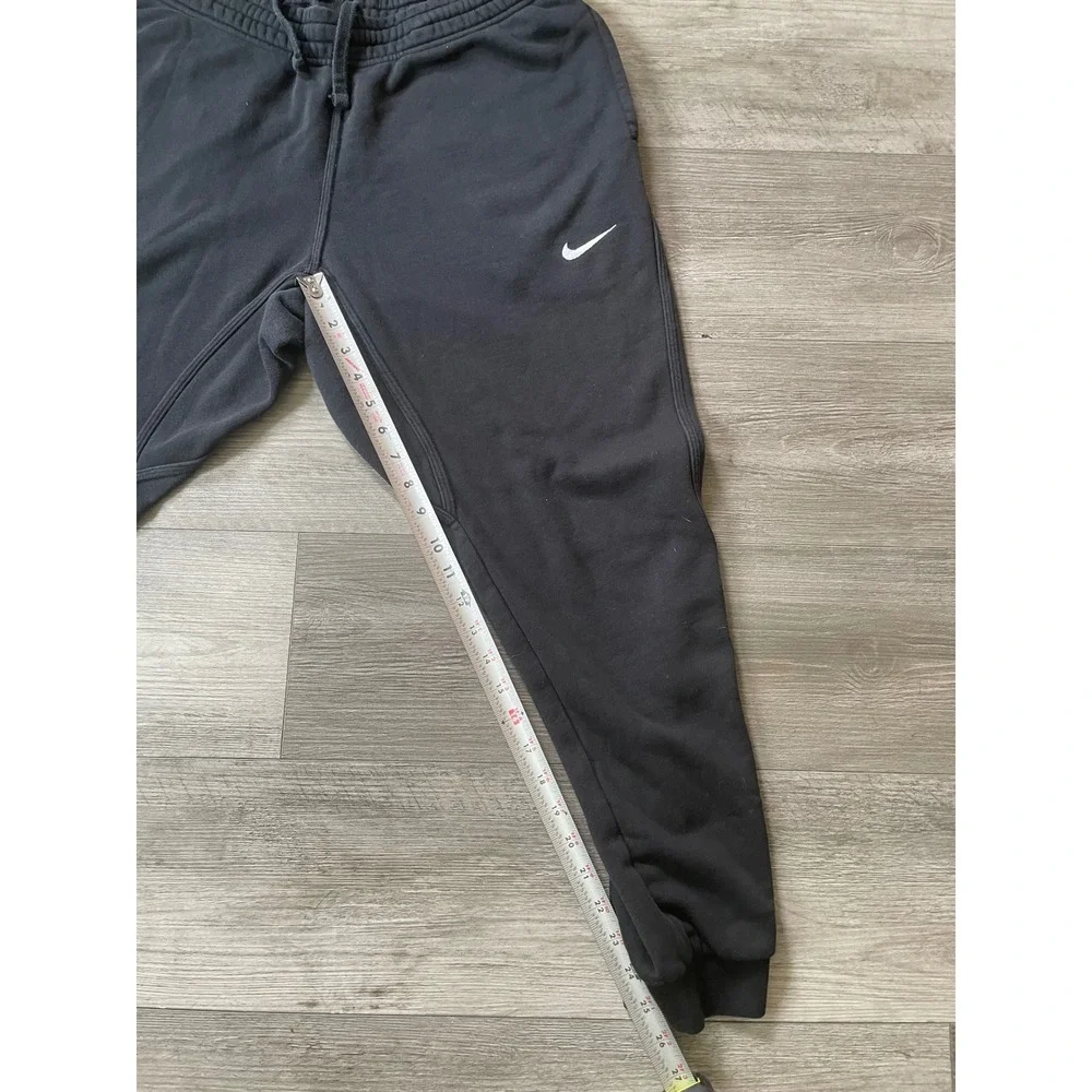 Nike Club Fleece Joggers Womens Large Black Sweatpants Cuffed